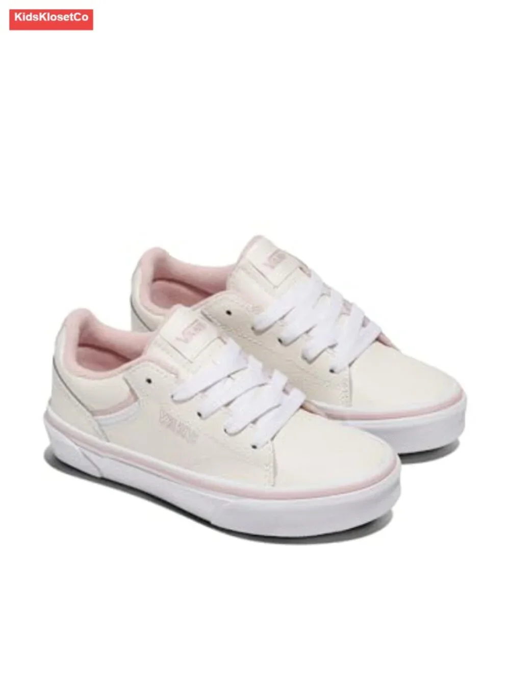 Vans Girls Seldan Retro Tennis Sneakers Leather Lace-Up